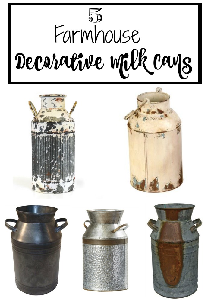 Milk Cans perfect for the Tabletop